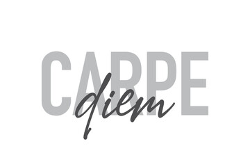 Modern, simple, minimal typographic design of a saying 