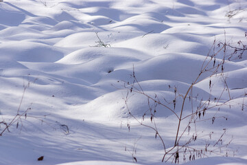 Textured snow