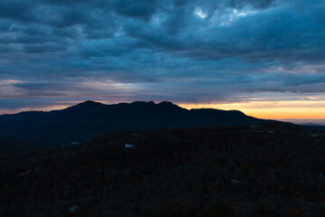 Blue Ridge Mountains North Carolina Fall Mountain Views Area Grandfather Mountain and Sugar Mountain 
