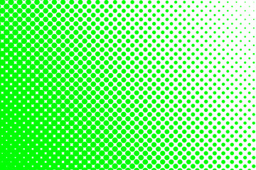 Trame dégradée pointillé vert fond blanc