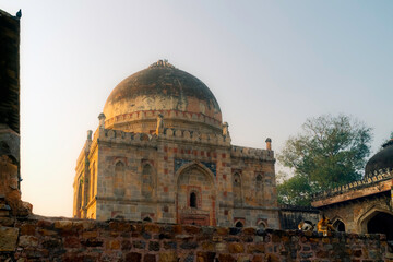 Sikander Lodi's tomb in Lodi gardens, Delhi, India.