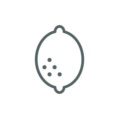 simple fruit icon on white background