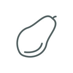 simple fruit icon on white background