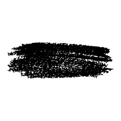 Abstract crayon on white background. Simple black crayon scribble texture. Wax pastel spot. Hand drawn sample. Black abstract crayon background