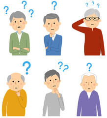 シニア男性　疑問