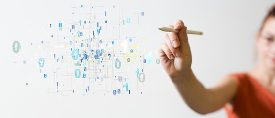 Business intelligence analyst dashboard on virtual