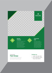 Obraz premium Creative corporate business flyer design template