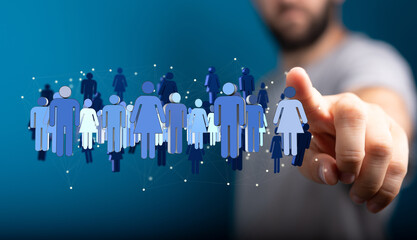 Unity group and teamwork concept