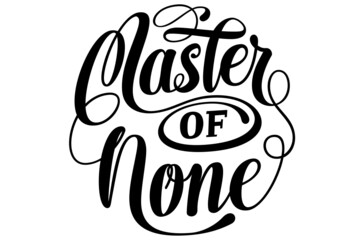 Master of None Lettering SVG