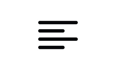 Align-left alignment icon vector