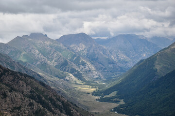 Naklejka premium landscape with mountains