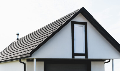 View of the new roof of the building