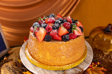 Thanksgiving Pound Cake decorations