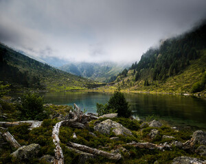 lake in the French pyreness mountains
