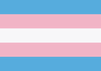 Bandera de las personas transgénero. 