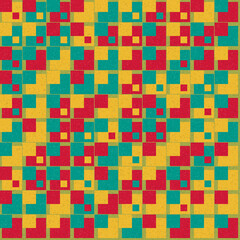 Abstract Geometric Pattern generative computational art illustration