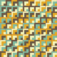 Abstract Geometric Pattern generative computational art illustration