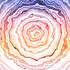 Twisted abstract tunnel or 3D tunnel or wormhole optical illusion style abstract background. 3d rendering.