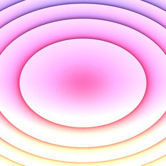Abstract rippled circle background. content area. 3d rendering.
