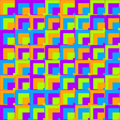 Abstract Geometric Pattern generative computational art illustration