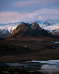 sunrise in the mountains