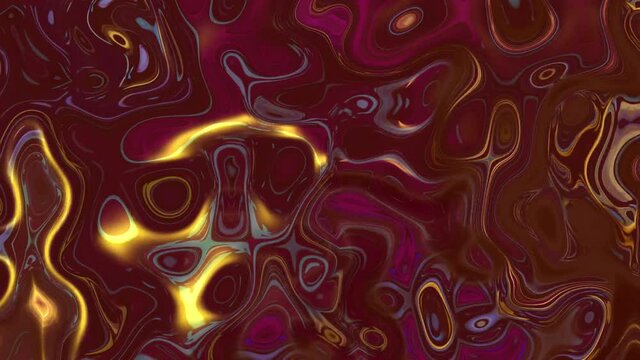 red yellow glowing liquid background