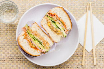 grilled salmon with rice