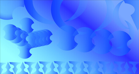 blue background with circles