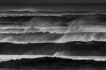 Waves of the Atlantic ocean