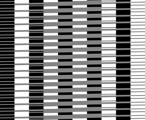 TV screen glitch, bad signal effect. Seamless black white pattern. Geometric and minimal vector texture. Op art, optical illusion.