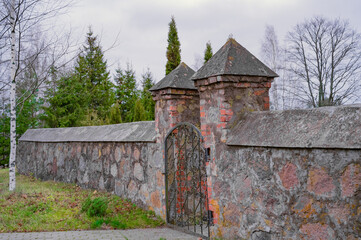 Closed iron gate