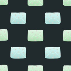 winter pattern with new year letters
