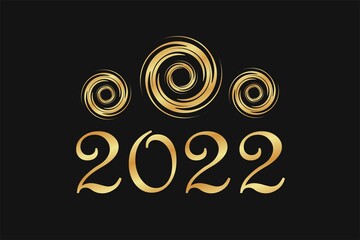 nowy złoty rok 2022 - obrazy, fototapety, plakaty