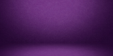 Empty violet studio room, used as background for display your products
