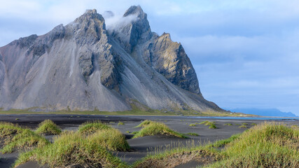 Iceland view Vestrahorn from Stoksness