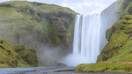 Skogafoss waterfall on Iceland