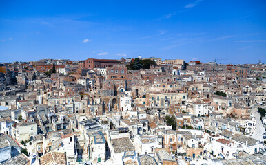 Fototapeta na wymiar View of the city Matera (Italy)