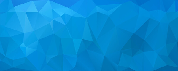 Fototapeta na wymiar Blue Polygonal Mosaic Background, Creative Design Templates