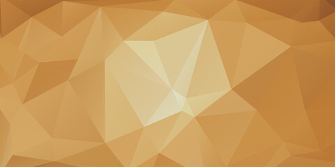 Fototapeta premium Gold Color Polygonal Mosaic Background, Creative Design Templates