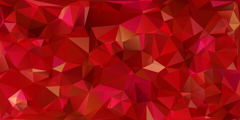Red Polygonal Mosaic Background, Creative Design Templates
