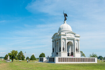 Pennsylvania memorial at Gettysburg battlefield - obrazy, fototapety, plakaty