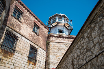 Fototapeta na wymiar Watchtower for prison guards at the Eastern State Penitentiary