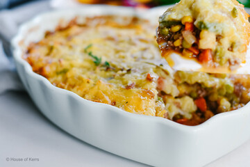 Shepherd's Pie in Heart Dish