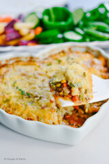 Shepherd's Pie in Heart Dish