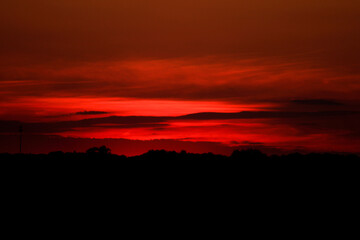 Dark Red Sunset