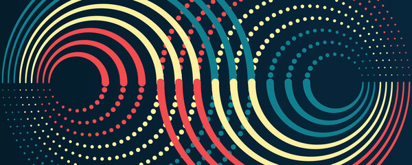 Filtering machine algorithms. Sorting data. Vector technology background. Wide Big data visualization. Information analytics concept. Abstract stream information with circles array and binary code.