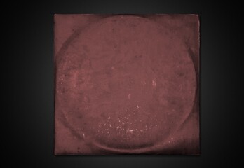 Mockup of blank vinyl music disc. Old Vinyl CD Record Cover Package Envelope.