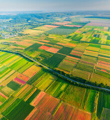 drone over the valley of the Dniester and Galich