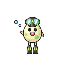 the spotted egg diver cartoon character