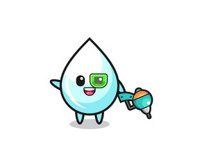 milk drop cartoon as future warrior mascot